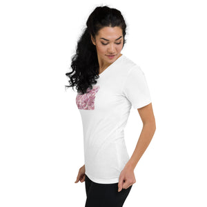 Cherry Blossoms v-neck t-shirt