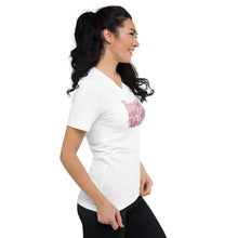 Load image into Gallery viewer, Cherry Blossoms v-neck t-shirt